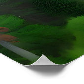 Bigfoot Sasquatch Double Exposure with Forest Poster (Hoek)