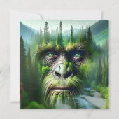 Bigfoot Sasquatch Dubbele Belichting met Bos (Voorkant)