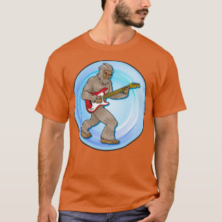 Bigfoot Sasquatch Een gitaar afspelen T-shirt