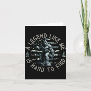 Bigfoot Sasquatch Een Legende Als Mij Is Moeilijk  Kaart
