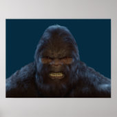 BIGFOOT SASQUATCH FACE PORTRATRATRAT III POSTER (Voorkant)