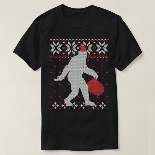 Bigfoot Sasquatch Family Matching Ugly Kerstmis S T-shirt (Design voorkant)