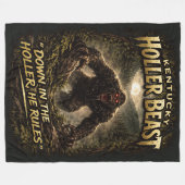 Bigfoot Sasquatch Fleece Deken (Voorkant (Horizontaal))