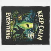 Bigfoot Sasquatch Fleece Deken (Voorkant (Horizontaal))