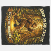 Bigfoot Sasquatch Fleece Deken (Voorkant (Horizontaal))