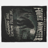 Bigfoot Sasquatch Fleece Deken (Voorkant (Horizontaal))