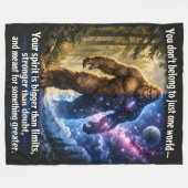 Bigfoot Sasquatch Fleece Deken (Voorkant (Horizontaal))