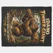Bigfoot Sasquatch Fleece Deken (Voorkant (Horizontaal))