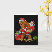Bigfoot Sasquatch For Men Grandpa Boys Kids Christ Kaart (Gele Bloem)