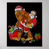 Bigfoot Sasquatch For Men Grandpa Boys Kids Christ Poster (Voorkant)