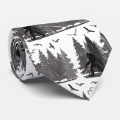 Bigfoot Sasquatch Forest Yeti Stropdas (Opgerold)