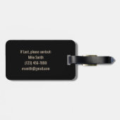 BigFoot Sasquatch Funny Squatchy Avonturier Vintag Bagagelabel (Achterkant horizontaal)