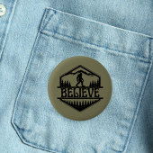 BigFoot Sasquatch Funny Squatchy Forest Ronde Button 5,7 Cm