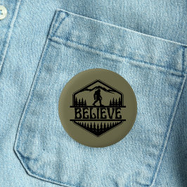 BigFoot Sasquatch Funny Squatchy Forest  Ronde Button 5,7 Cm