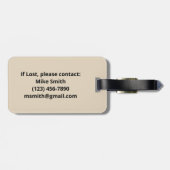 BigFoot Sasquatch Funny squatchy Forest Vintage Bagagelabel (Achterkant horizontaal)