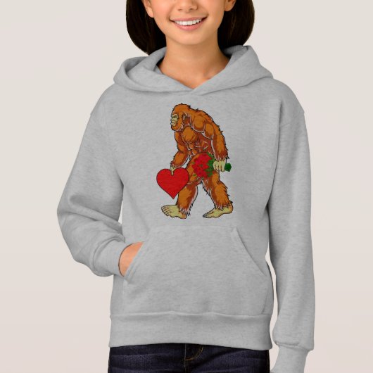 Bigfoot Sasquatch Funny Valentijnsdag Love (Voorkant)