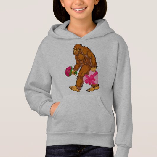 Bigfoot Sasquatch Funny Valentijnsdag Love (Voorkant)