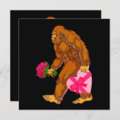Bigfoot Sasquatch Funny Valentijnsdag Love (Voorkant / Achterkant)
