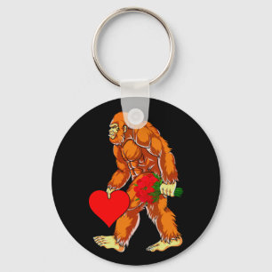 Bigfoot Sasquatch Funny Valentijnsdag Love Sleutelhanger