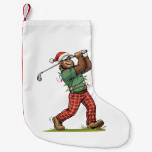 Bigfoot Sasquatch Golf Kerstmis 2026 Vakantie Kleine Kerstsok