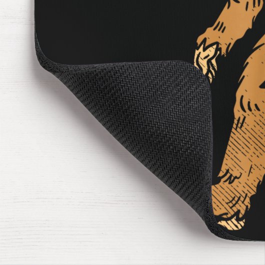 Bigfoot Sasquatch Heart With Arrow Funny Valentine Muismat (Hoek)