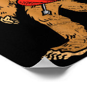 Bigfoot Sasquatch Heart With Arrow Funny Valentine Poster (Hoek)