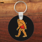 Bigfoot Sasquatch Heart With Arrow Funny Valentine Sleutelhanger (Voorkant)