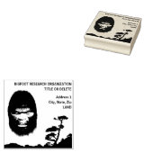 BIGFOOT SASQUATCH HOOFDPORTRET ZWART STEMPEL II (Gestempeld)