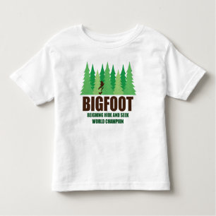 Bigfoot Sasquatch Huid en Seek World Champion Kinder Shirts