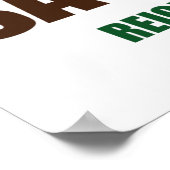 Bigfoot Sasquatch Huid en Seek World Champion Poster (Hoek)