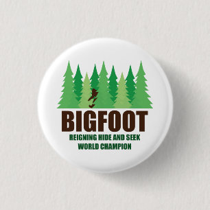 Bigfoot Sasquatch Huid en Seek World Champion Ronde Button 3,2 Cm