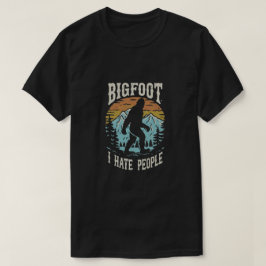 Bigfoot Sasquatch Ik haat mensen T-shirt