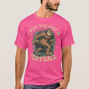 Bigfoot Sasquatch Ik zet de voet in Football Boys T-shirt