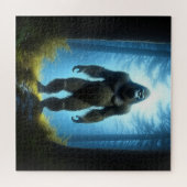 Bigfoot Sasquatch in de Bossen Legpuzzel (Horizontaal)