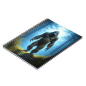 Bigfoot Sasquatch in het bos Notitieboek (Linkerzijde)