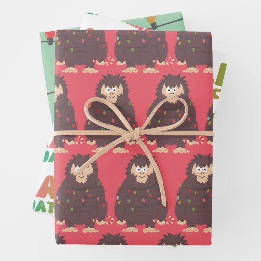 Bigfoot Sasquatch Inpakpapier Vel (In situ)