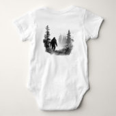 Bigfoot Sasquatch Inspirerend Quote Bodysuit (Achterkant)