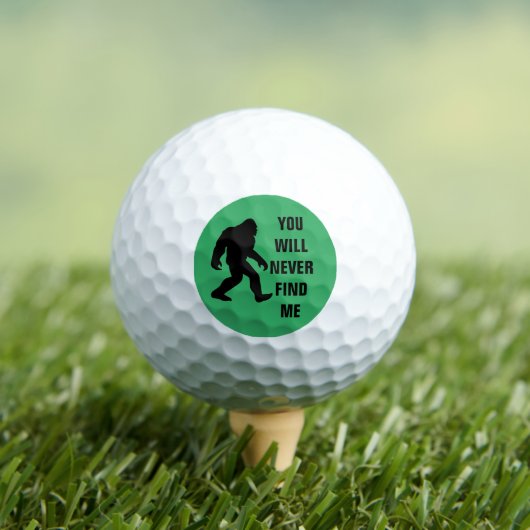 BIGFOOT / Sasquatch : JE VINDT ME NOOIT. Golfballen (Insitu Shirt)