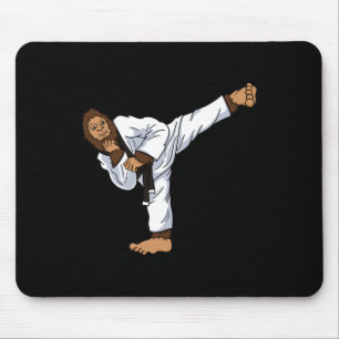 Bigfoot Sasquatch Karate Taekwondo Kickboksen Kara Muismat