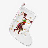 Bigfoot Sasquatch - kerstfamilie Kleine Kerstsok (Voorkant (Hangend))