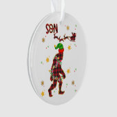 Bigfoot Sasquatch - kerstfamilie  Ornament (voorkant)