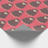 Bigfoot Sasquatch Kerstmis Cadeaupapier (Hoek)