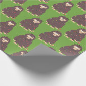 Bigfoot Sasquatch Kerstmis Cadeaupapier (Hoek)