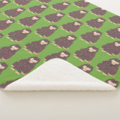 Bigfoot Sasquatch Kerstmis Sherpa Deken (3/4)