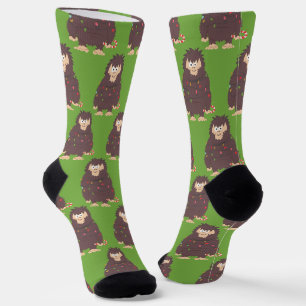 Bigfoot Sasquatch Kerstmis Sokken