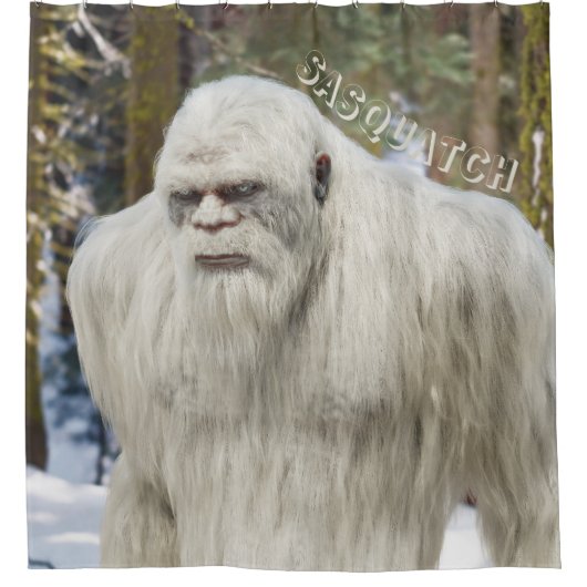bigfoot, sasquatch, kraken, booger douchegordijn (Voorkant)