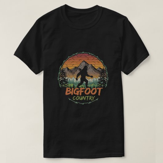 Bigfoot Sasquatch Land T-shirt (Design voorkant)