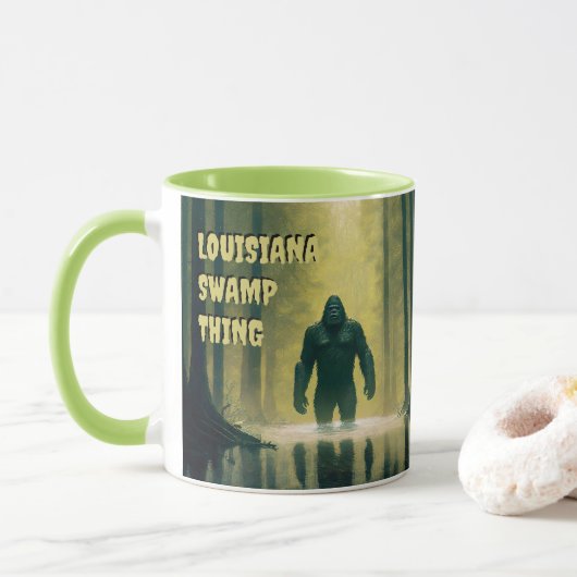 Bigfoot Sasquatch Louisiana Swamp Thing aanpassen Mok (Met donut)
