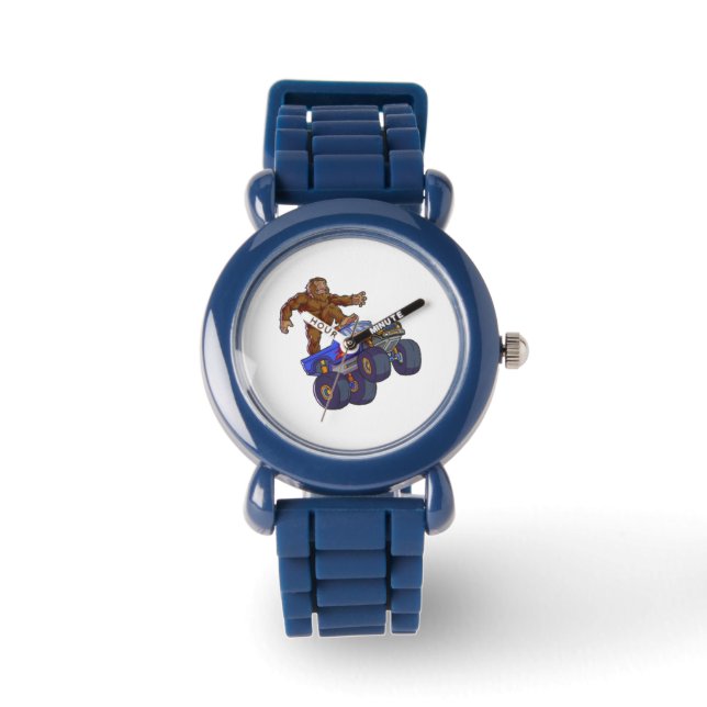 Bigfoot Sasquatch Monster Truck Horloge (Voorkant)