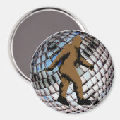 Bigfoot Sasquatch op Disco Ball Magneet (Voorkant / Achterkant)